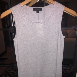 Light Gray Cashmere Tank Top